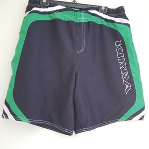 Kirra blue men's swim trunks men's medium